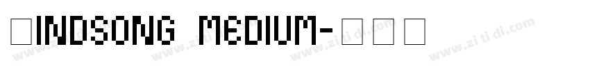 Windsong medium字体转换